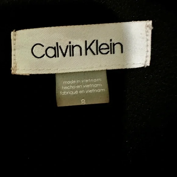 Calvin Klein Black Sleeveless Scuba Sheath Dress - Picture 4 of 4